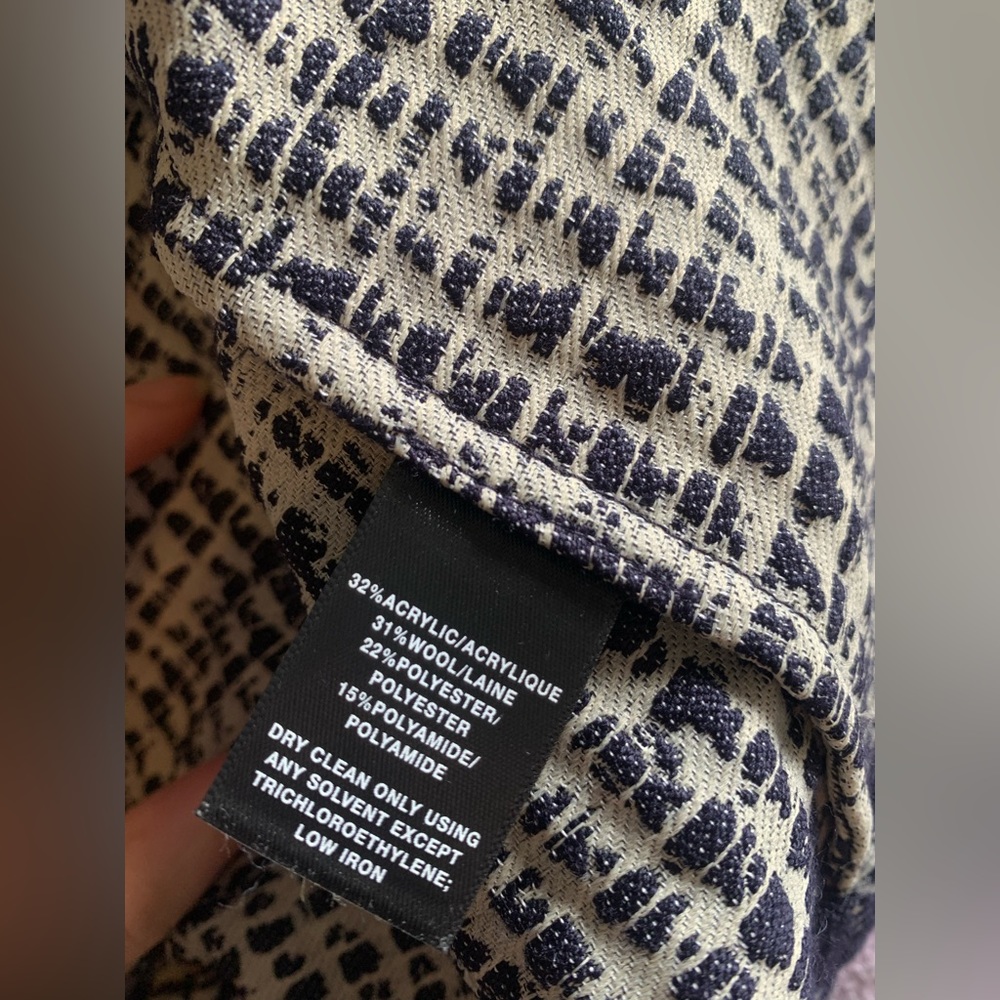 Lafayette 148 Open Front Patterned Blazer - Picture 4 of 6